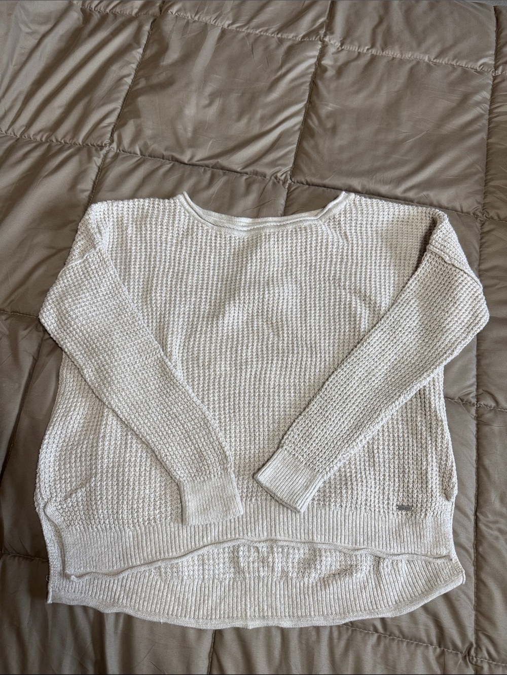 Cozy Women's Cream Knit Sweater